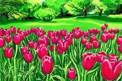Tulip Landscape 14.2 x 10"