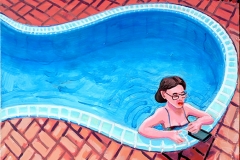 Heidi Heated Pool, 34 x 42”, ©2015