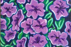 Mr Purples Petunias, 30 x 34, ©2015